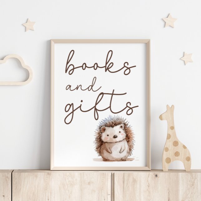 Poster Livro de Presentes para Chá de Bebê doouriço-cache (Criador carregado)