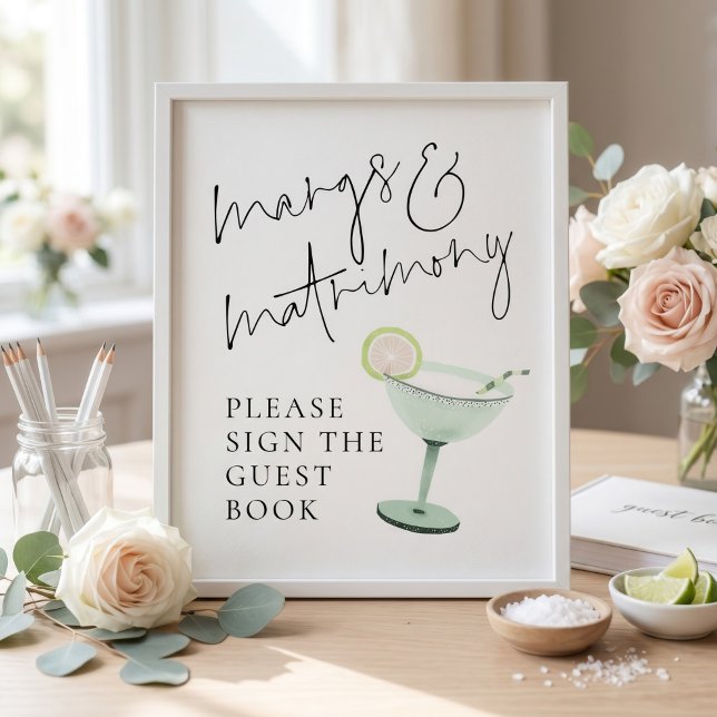 Poster Livro de Visitas de Casamento da Margs Matrimony S (Criador carregado)