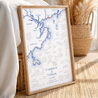 Poster Livro de visitas de casamento da Misselwood Events
