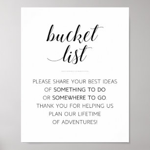 Poster Livro de Visitas de Casamento Lista de Desejos Ele