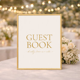 Poster Livro de Visitas Sinal de Casamento – Caligrafia D
