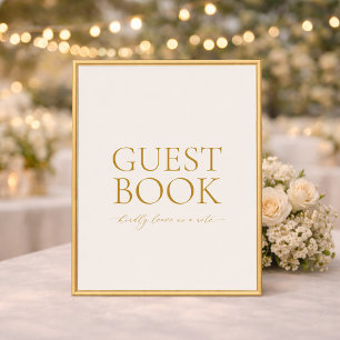 Poster Livro de Visitas Sinal de Casamento – Caligrafia D
