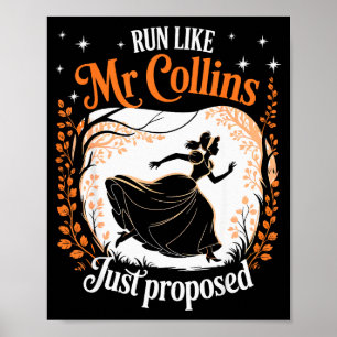 Poster Livro engraçado meme Corra como se o Sr. Collins t