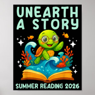 Poster Livro tartaruga marinha leitura de verão 2026 dese