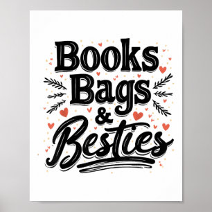 Poster Livros Bolsas &amp; Besties De Volta À Diversão Es