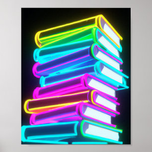Poster livros brilhantes