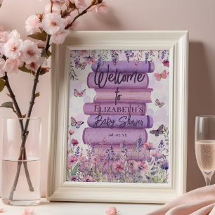 Poster Livros Caprichosos Borboletas & Bem-vindas Flores