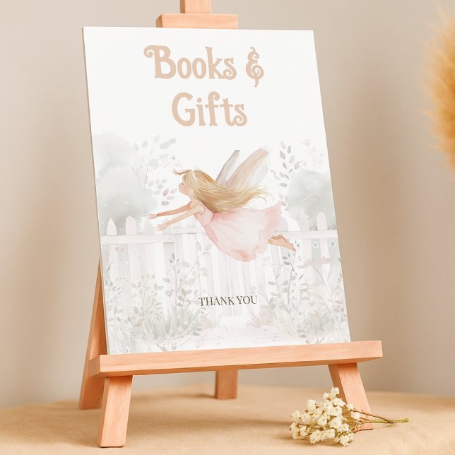 Poster Livros de Chá de fraldas de Fada Loura para Sinal  (Criador carregado)