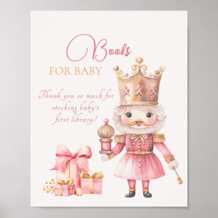 Poster Livros De Chá de fraldas De Natal Para Bebê