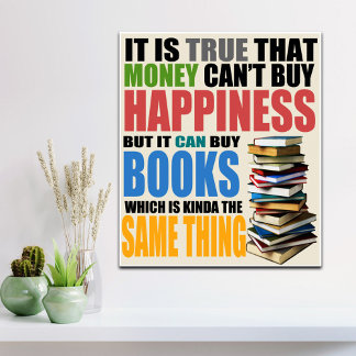 Póster Livros de comprares