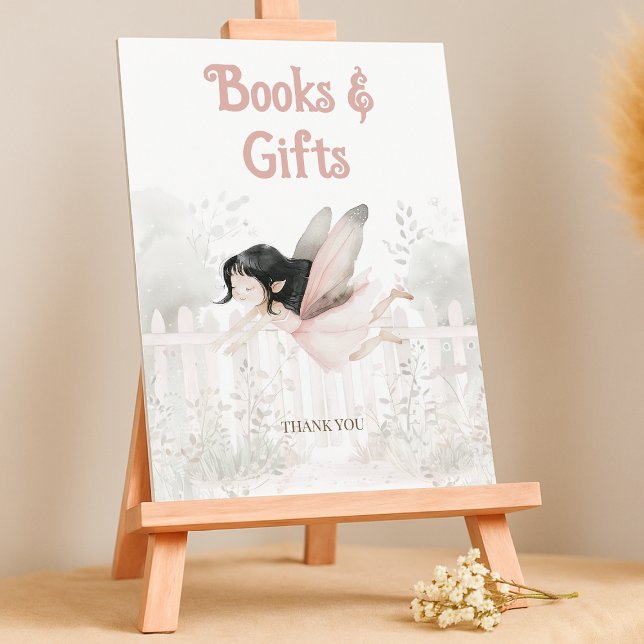 Poster Livros de fada de Brunette para Sinal de Mesa de B (Criador carregado)