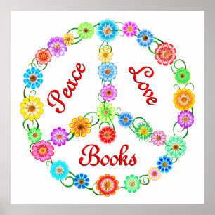 Póster Livros de Paz e Amor