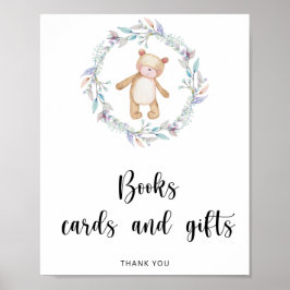 Poster Livros de ursinhos para meninas cartões e presente