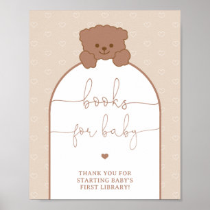 Poster Livros de Urso de Teddy para Bebê