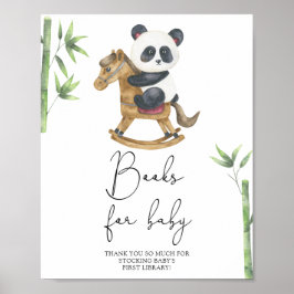 Poster Livros de Urso Panda para Bebê