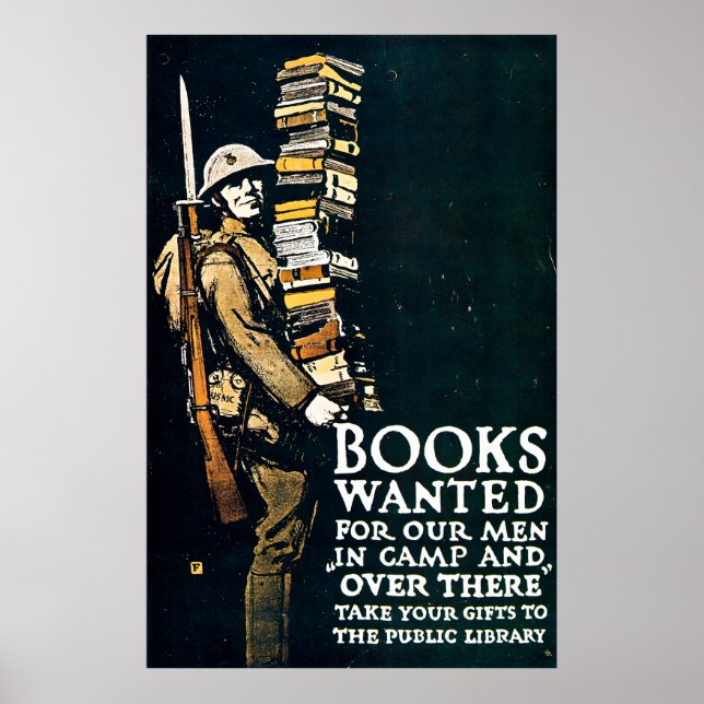 Póster Livros desejados - Primeira Guerra Mundial vencedo (Frente)