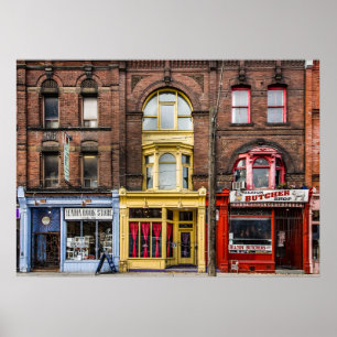 Poster Livros e Bistros e Butchers Versão de 2 Cores