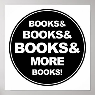 Poster Livros e livros e mais livros