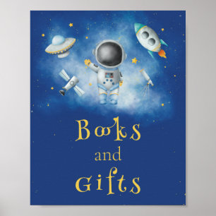 Poster Livros e presentes Astronautas espaciais Boy fogue