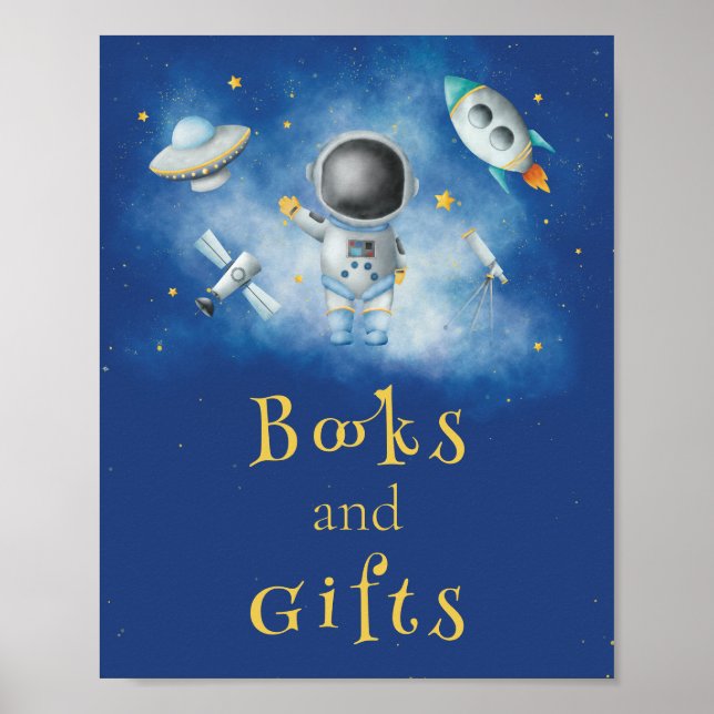 Poster Livros e presentes Astronautas espaciais Boy fogue (Frente)