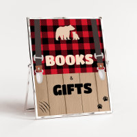 Livros e presentes da Xadrez rustica vermelha