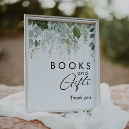 Poster Livros e Presentes para Chá de Bebê da Modern Gree