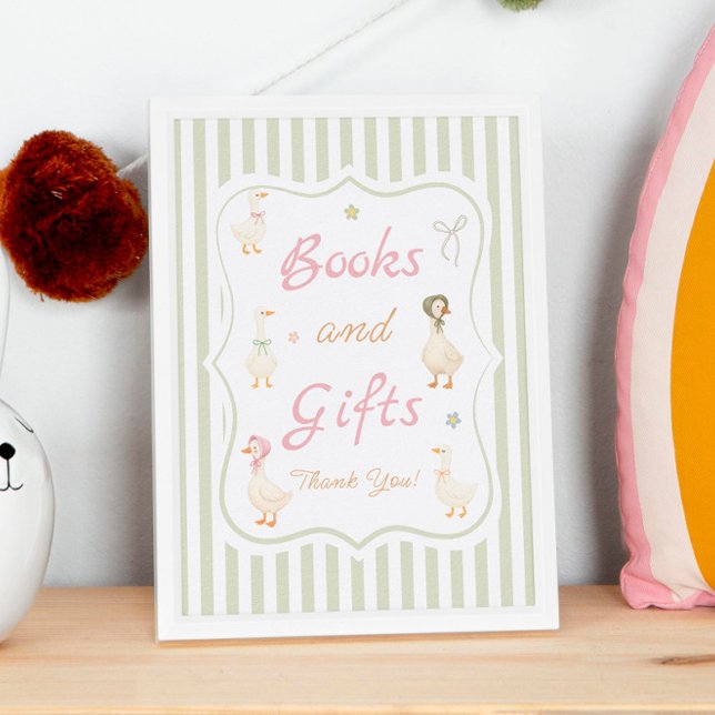Poster Livros e Presentes para Chá de Bebê Pato Branco Ro (Criador carregado)
