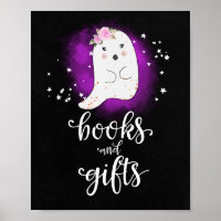 Livros e Presentes Sinal de Chá de Bebê de Hallowe