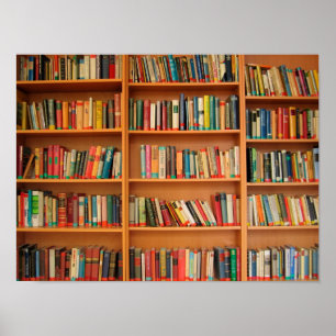 Póster Livros em Segundo Plano