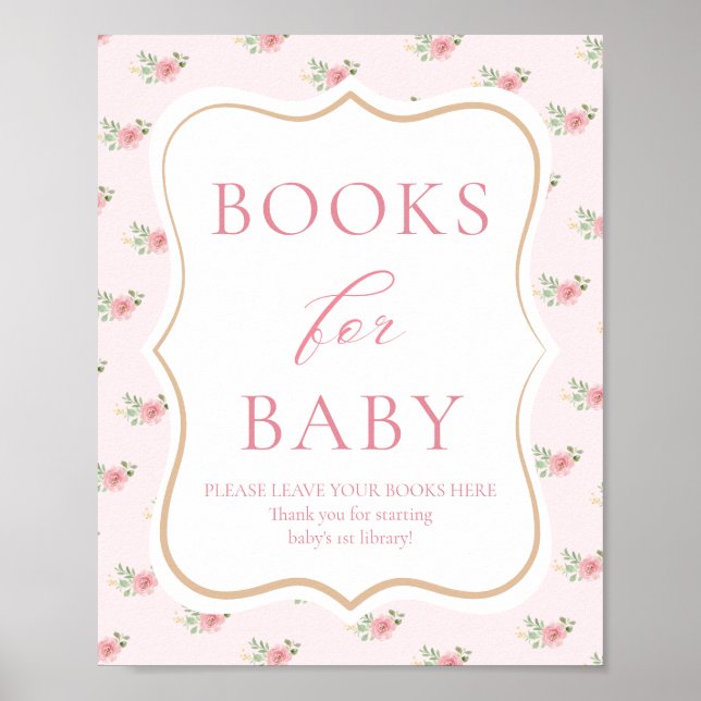 Poster Livros para Bebê Chás de Bebê (Frente)