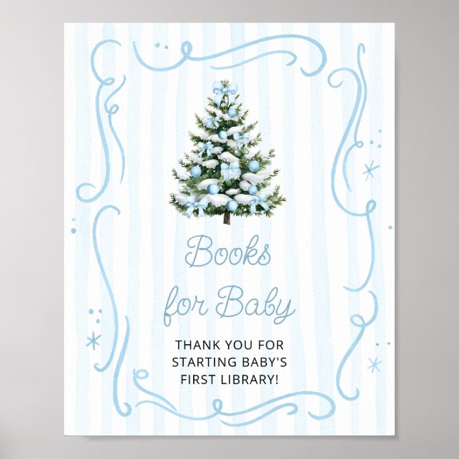 Poster Livros para Bebê Churras de Bebê Árvore de Natal A (Frente)