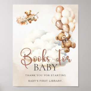 Poster LIVROS PARA O BEBÊ Placa de Chuvadebebê Mal Podemo