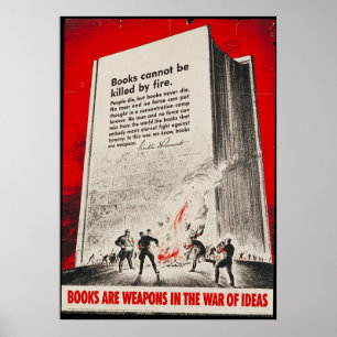 Poster Livros São Armas