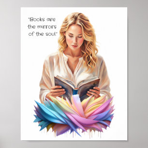 Poster Livros são Espelhos da alma