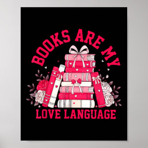 Poster Livros São Minha Linguagem do Amor Amante da Leitu