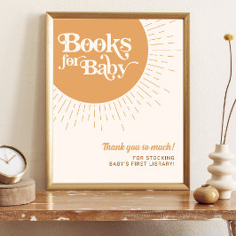 Poster Livros Sunshine para Bebê Obrigado