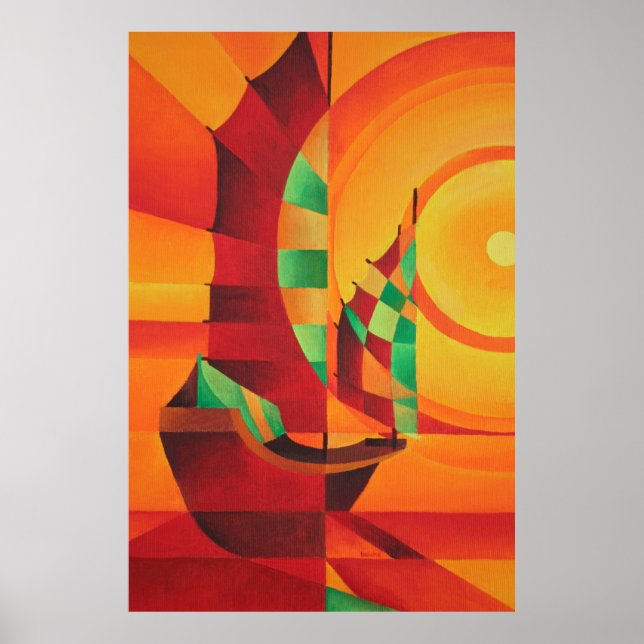 Poster Lixo Cubista No Mar Vermelho (Frente)
