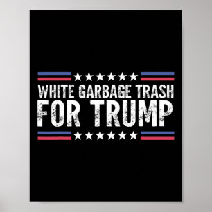 Poster Lixo De Garbyge Branco Para Trapo De Voto De Tremo