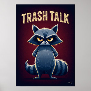 Poster Lixo Falado – Arte de Personagem de Desenho Animad