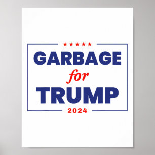 Poster Lixo Para Trump 2024, Funny Trump Supporter 1