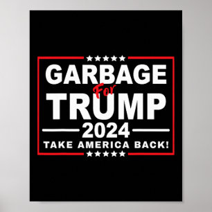 Poster Lixo Para Trump 2024, Funny Trump Supporter 2