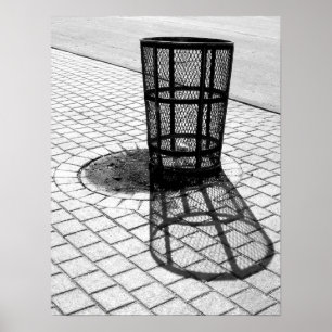 Poster Lixo Preto e Branco
