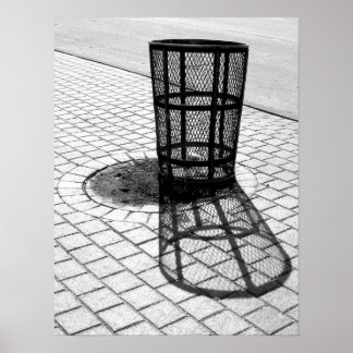 Poster Lixo Preto e Branco