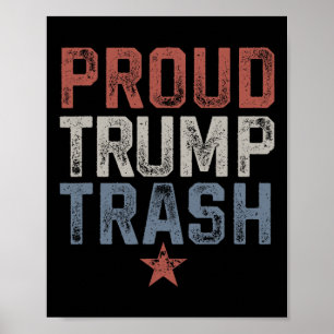 Poster Lixo Trump Caminhão Trump 2024 Vintage Orgulhoso T