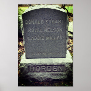 Poster Lizzie Borden Dog Headstone