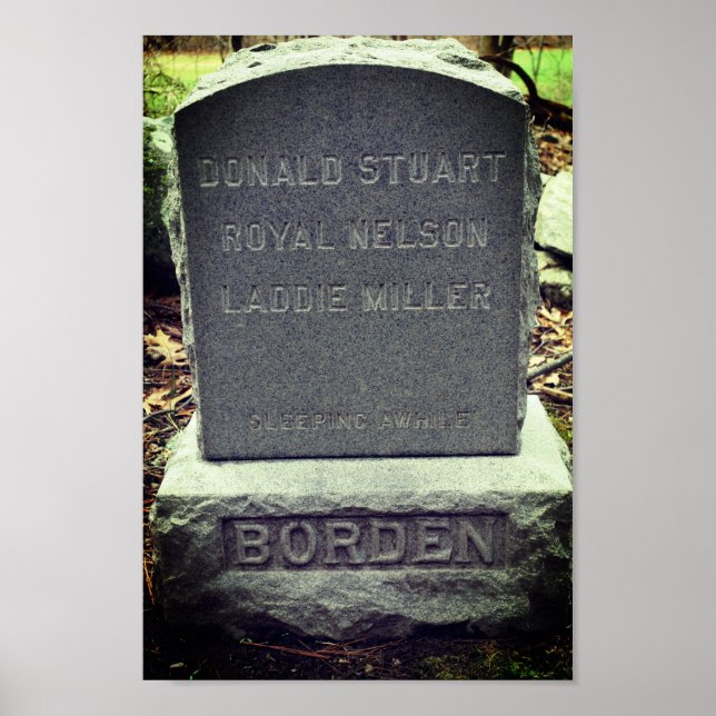 Poster Lizzie Borden Dog Headstone (Frente)