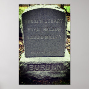 Poster Lizzie Borden Dog Headstone