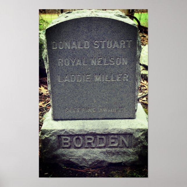 Poster Lizzie Borden Dog Headstone (Frente)