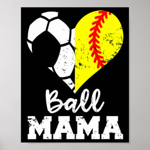 Poster Ll Mamãe Futebol Engraçado Softll Mamãe