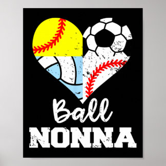 Poster Ll Nonna Soccer Sell Softll Volleyll Player Nonna 